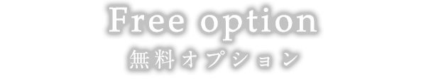 Free option 無料オプション